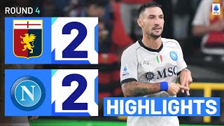 GenoaNapoli 22  Politano rescues a draw for champions Goals amp Highlights  Serie A 202324 [upl. by Revilo]