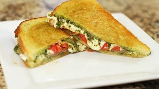 Grilled Caprese Sandwich All Melty And Delicious by Rockin Robin [upl. by Mairhpe]