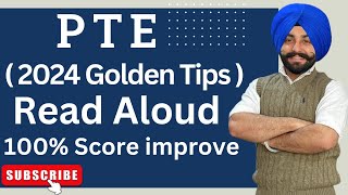 PTE Read aloud Golden rules in 2024 how to improve read aloud best tips  Gurwinder sir [upl. by Drandell]