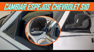 Como instalar espejos laterales en las camionetas chevrolet S10 [upl. by Nylhsa918]