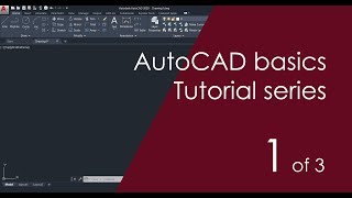 AutoCAD Basic Tutorial for Beginners  Part 1 of 3 [upl. by Valer]