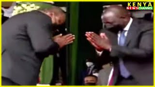 Mashujaa Day  Uhuru Kenyatta meets DP Ruto at Wanguru Stadium Kirinyaga [upl. by Holbrooke]