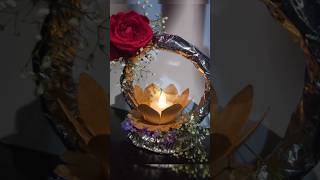 DIY Tealight Candle Holder shorts diy diyastand festival homedecor easy youtubeshorts [upl. by Clive]