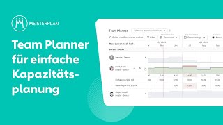 Team Planner für einfache Kapazitätsplanung [upl. by Attayek]