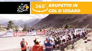 The Grupetto climbs the Col dIzoard  360°  Tour de France 2017 [upl. by Orlosky]