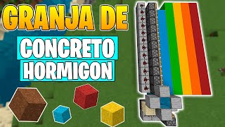 ✅GRANJAConvertidor de CONCRETO  Minecraft Bedrock 121 [upl. by Vanessa]