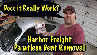 Harbor Freight paintless dent removal tool review [upl. by Ilanos]