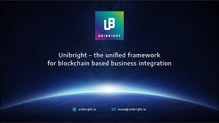 ICO Unidright  Это Платформа для блокчейн бизнесинтеграции [upl. by Saduj342]