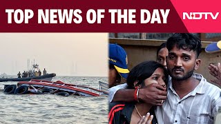 Mumbai Boat Accident Latest  Naval Personnel Among 13 Killed As Navy Speedboat Collides With Ferry [upl. by Acirdna]