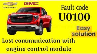 U0100 GMC Lost communication with engine control unit easy solution U0401U0422 [upl. by Noj449]