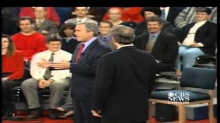 Famous debate moment Gore intrudes Bushs personal space in 2000 [upl. by Averir]