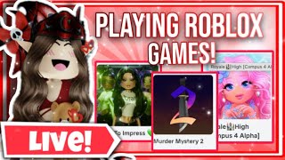 🔴 LIVE Playing ROBLOX GAMES With SUBCRIBERS COME JOIN [upl. by Dacy509]