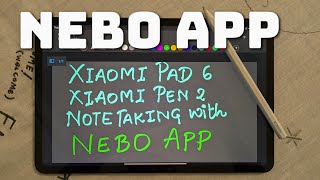 XIAOMI PAD 6 Xiaomi pen 2 Note Taking in Nebo App smartphone xiaomi trending [upl. by Assirok]