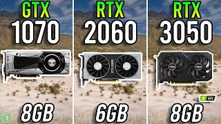 GTX 1070 vs RTX 2060 vs RTX 3050  Big Difference [upl. by Kafka982]