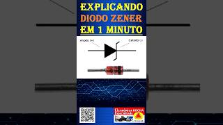 Explicando o DIODO ZENER em 1 minuto eletrônica dicas dicasincriveis cursos zener diodo [upl. by Aonehc]