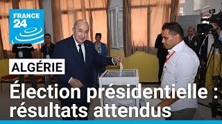 Présidentielle en Algérie résultats attendus victoire pressentie de Tebboune • FRANCE 24 [upl. by Iosep]