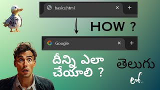 Web Development HTML FAVICON amp TITLE  HOW TO DO THIS   in Telugu Lesson  16 [upl. by Ummersen]