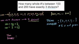 Numbers with 3 Divisors [upl. by Anelam]