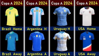 COPA America Jersey  2024 Home and Away Shirts [upl. by Lakin981]