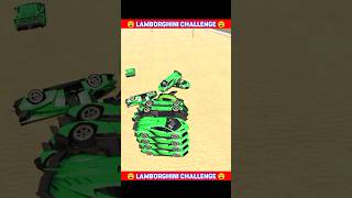 LAMBORGHINI CAR CHALLENGE 😮😯shorts indianbikedriving3d [upl. by Esyla]