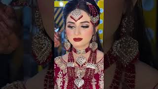 Bridal makeup hairstyle haircutting beauty wedding mekup hair 💄💄💄💄💄💄 [upl. by Glantz]