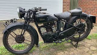 Velocette MOV 1937 Unrestored [upl. by Hsotnas]