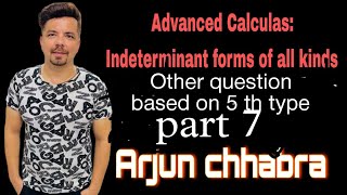 Indeterminate forms Part 7 other questions based on 5 th type in easiest way [upl. by Angadreme]