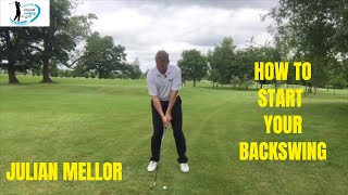 HOW TO START THE GOLF SWING PROPER GOLFING COACH JULIAN MELLOR [upl. by Hairim]