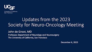 Updates from the 2023 Society for NeuroOncology Meeting  Living Well After Brain Cancer [upl. by Buffum]