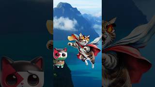 Superhero timecat meme funny animation cat trending memes story viralvideo shorts cartoon [upl. by Icyac337]