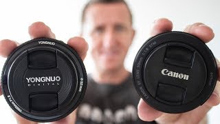 Canon V Yongnuo 50mm f18 lens  test and review [upl. by Eward132]