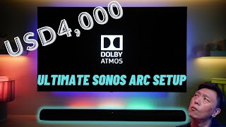 My new ULTIMATE Sonos ARC setup with Sonos Amp and Sonance Inceiling speakers [upl. by Poppo]