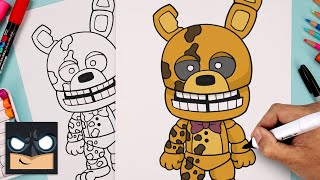 How To Draw Yellow Rabbit  Five Nights at Freddys [upl. by Sierra]