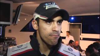 F1 2011 Belgium  Maldonado on crash with Hamilton [upl. by Stanzel938]