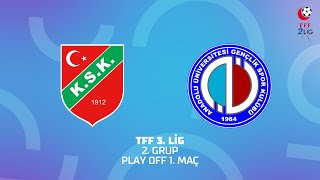 TFF 3 Lig 2 Grup Play Off  Karşıyaka  Anadolu Üniversitesi [upl. by Ricardo846]