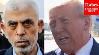 BREAKING NEWS Trump Takes Questions About Killed Hamas Leader Yahya Sinwar From Reporters [upl. by Ongun]