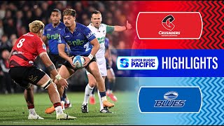 HIGHLIGHTS  CRUSADERS v BLUES  Super Rugby Pacific 2024  Round 14 [upl. by Hertzfeld591]