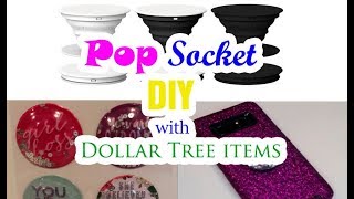 PopSocket DIY with DollarTree Items 😊 [upl. by Ama]