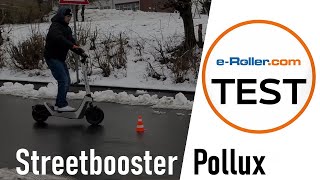 Streetbooster Pollux im Test  Was kann der neue E Scooter Bolide [upl. by Idnod998]