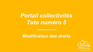 Tuto 5 modification des droits [upl. by Annaitat]