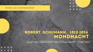 RSchumannMondnacht D flat major accompaniment [upl. by Kamillah48]