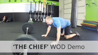 quotTHE CHIEFquot CrossFit WOD  218 Rx [upl. by Saerdna429]