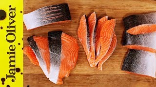 How to Fillet a Salmon or Trout  Jamie Oliver [upl. by Okubo]