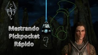 Skyrim Dicas  Mestrando Pickpocket Rapido [upl. by Llirred]