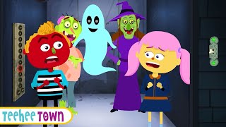 Haunted Elevator  New Halloween  Spooky Scary Skeleton Song By Teehee Town [upl. by Lotta]