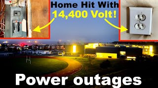 11 Hours Of Power Outages And House Electrical Fried With 14400 Volts On Neutral [upl. by Liz587]