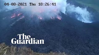 Saint Vincent volcano shows signs of eruption being imminent [upl. by Verdi]