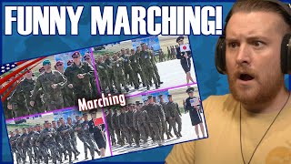 Royal Marine Reacts To Parade Showcases Various Military Marching Styles from Different Countries [upl. by Bathesda]