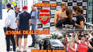 🚨𝐁𝐑𝐄𝐀𝐊𝐈𝐍𝐆 arsenal complete €100m  €3m addons🔥 Medical Confirmed😲sky sports arsenal transfer news [upl. by Anal]