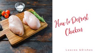 How to Defrost Chicken [upl. by Aicined]